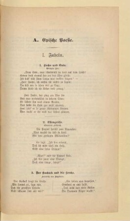A. Epische Poesie