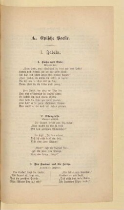 A. Epische Poesie