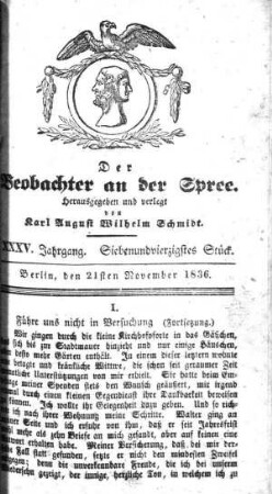 47. Stueck, 21. November 1836