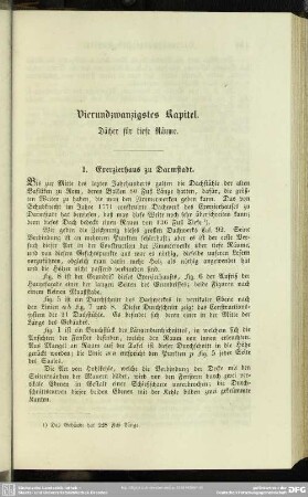 Vierundzwanzigstes Kapitel. Dächer für tiefe Räume
