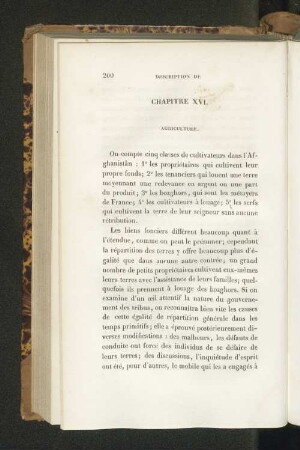 Chapitre XVI. Agriculture.