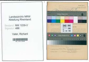 Entnazifizierung Richard Vater , geb. 12.06.1904 (Milchkontrolleur)