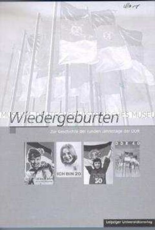 Werbeblatt für das Buch "Wiedergeburten. Zur Geschichte der runden Jahrestage der DDR" (mit Bestellschein)
