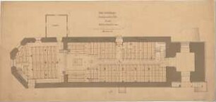 Dolmetsch, Heinrich; Wendlingen; Ev. Pfarrkirche, Restaurierung - Grundriss EG
