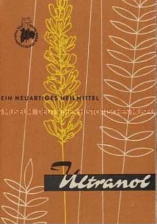 Werbeprospekt für ein pharmazeutisches Produkt aus der DDR