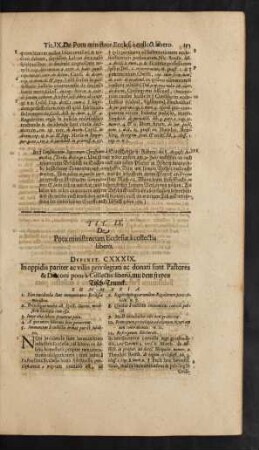 Tit. IX. De Potu ministrorum Ecclesiae à collectis libero.