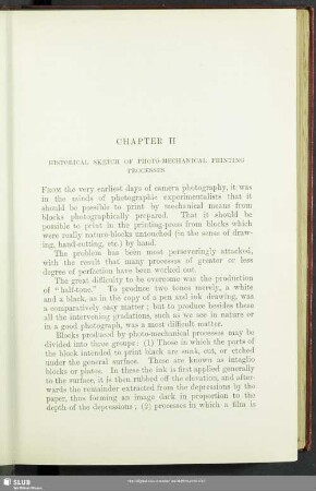 Chapter II Historical Sketch Of Photo-Mechanical Printing Processes