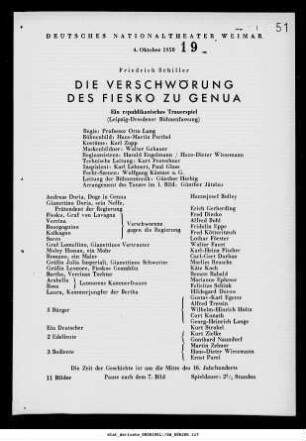 Die Verschwörung des Fiesko zu Genua