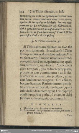 §. Si Titius alienam. 31.