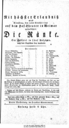 Die Ränke