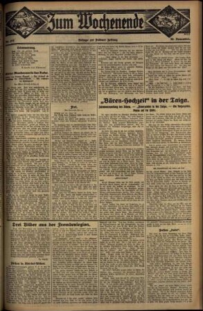 Zweite Ausgabe vom Sonntag, den 30. November 1930.