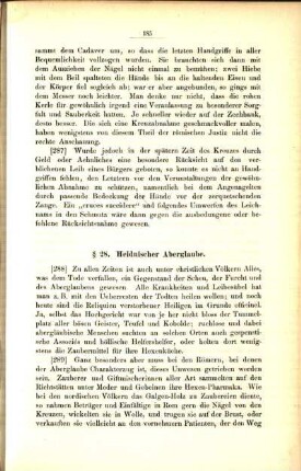 § 28. Heidnischer Aberglaube.
