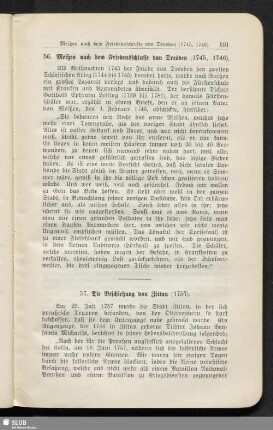 57. Die Beschießung von Zittau (1757)