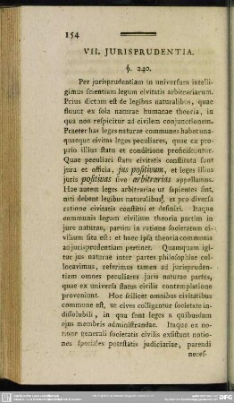 VII. Jurisprudentia