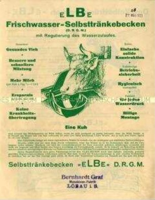Frischwasser-Selbsttränkebecken "Elbe"