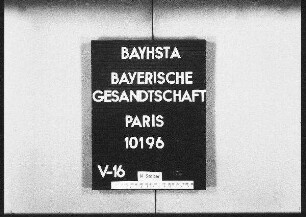 Wald, Gustav, in Paris, auf Veranl. von Sigmund und David Blum in Landau