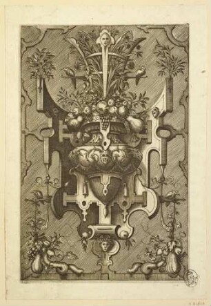 Blatt 14 der Serie "Compertimenta pictoriis flosculis manubiisque"