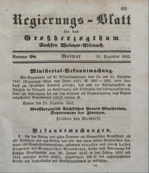 Nr. 28 : 31. Dezember 1842