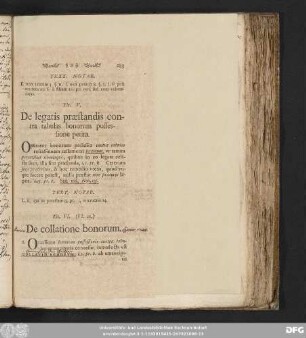 Tit. V. De legatis praestandis contra tabulas bonorum possessione petita.