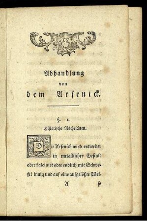 §. 1. Historische Nachrichten.
