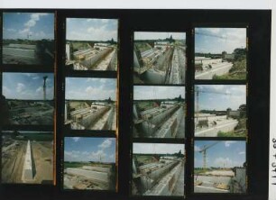 Kanalbrücke über die Weser - Unterbauten - Mittellandkanal, Minden, 1994