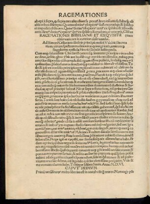 Racemationes Bebelianae Et Exquisitae observationes in carmine observandae ...