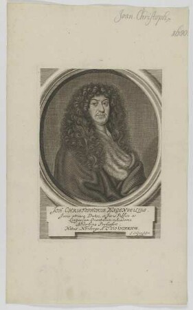 Bildnis des Joh. Christophorus Wagenseilius
