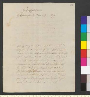 Brief von Hundeshagen, Helfrich Bernhard an Goethe, Johann Wolfgang von