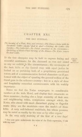 Chapter XXI. The dry funeral