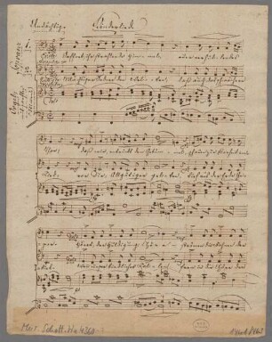 Sammlung mehrstimmiger Gesänge zum Vortrage während der Wandlung in der heiligen Messe : für Sopran- und Altstimmen mit und ohne Orgel-Begleitung, zunächst für die Kinder der Mainzer Armenschule, Erste Sammlung. Öffnet ihr strahlenden Himmel - Mus.Schott.Ha 4360-7