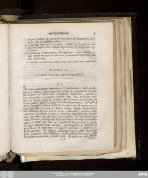 Caput II. De Collectis Imperialibus.