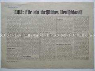 Programmatisches Dokument der CDU
