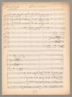 Misericordias Domini, Coro, g-Moll - BSB Mus.ms. 4746-18 : [caption title, left:] Francesco Durante // 1693-1755. // Misericordias