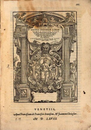Extra ordinem liber ... [Portarum species]