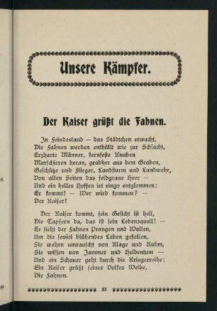 21-36, Unsere Kämpfer.
