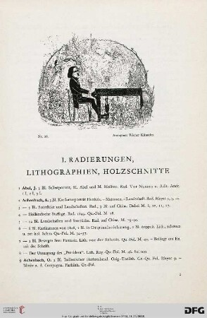 I. Abteilung: Graphik (Nr. 1-819)