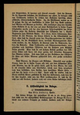 20-47, II. Hilfstätigkeit im Kriege