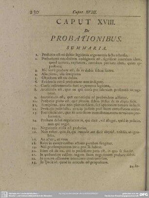 Caput XVIII. De Probationibus