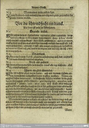 Vor die schwindsucht ein tranck