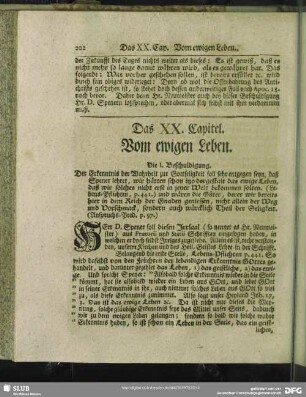 Das XX. Capitel. Vom ewigen Leben