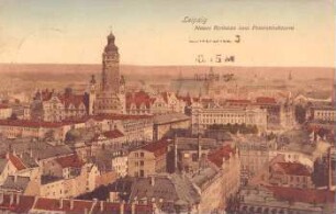 Leipzig: Neues Rathaus vom Peterskirchturm
