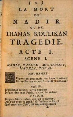 La mort de Nadir : Tragédie