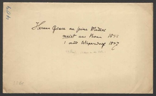 Brief an Wilhelm Grimm und Dorothea Grimm : 29.12.1847-22.07.1848