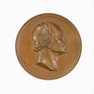 Medaille zum 50. Doktorjubiläum des Mikrobiologen Christian Gottfried Ehrenberg