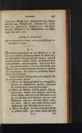 Zehntes Kapitel. Von der untergeschobenen Geburt ...