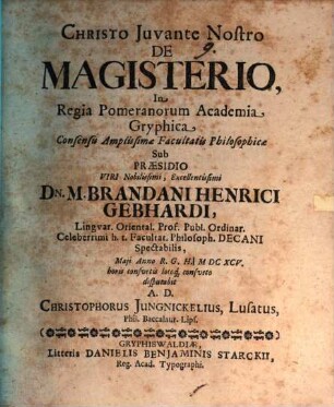 De magisterio