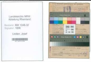 Entnazifizierung Josef Linden , geb. 25.04.1890 (Angestellter)