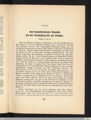 5. Kapitel: Das Kavalleriekorps Marwitz bei der Verfolgung bis zur Somme