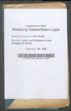Entschädigungszahlungen bezüglich der Anlage der Eisenbahn von Scherfede nach Holzminden.: Schuster Gabriel Grimmenstein in Lüchtringen.
