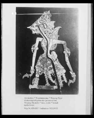 Wayang-Figur (Schattenspielfiguren des javanesischen Wayang-Theaters)
